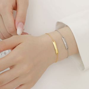 Dylam 18K Gold Plated Cubic Zirconia Solitaire Diamond <b>Bracelet</b> <b>Bridesmaid</b> <b>Bracelets</b> Tag <b>Bracelets</b> for Women - Product Image 6