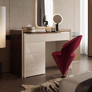 Tocador Ajustable de Lujo Ligero Estilo Italiano, Moderno y Sencillo, de Alta Gama, para Dormitorio Principal y Apartamento, con Gabinete y Luz Integrada - Product Image 1