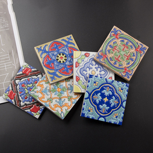 Japanese Retro Wooden <strong>Marble</strong> Coaster Solid Tile Potholder <strong>Placemats</strong> for Table - Product Image 6
