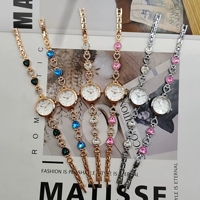 Montre Femme JY121 à Quartz de Luxe avec Strass, Bracelet Mignon en Forme de Cœur, Idéale comme Cadeau pour Fille ou Petite Amie - Vente Flash