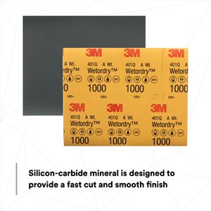3M 401Q Feuille abrasive humide/sèche Outils abrasifs de haute qualité - Product Image 5