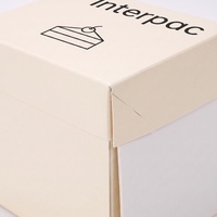 Kleine Bäckerei-Kuchenboxen mit Einlage, Individuelles Logo, Wiederverwendbare Tragbare Lebensmittelverpackung für Einzelhandel und Takeaway