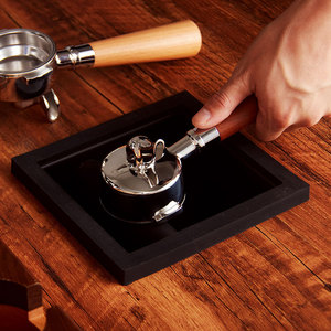 Conteneur à café en acier inoxydable avec rainure de choc intégrée pour comptoir de bar, équipement à café - Product Image 3