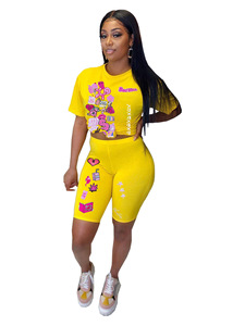 Traje <span class=keywords><strong>de</strong></span> impresión informal <span class=keywords><strong>de</strong></span> moda para <span class=keywords><strong>mujer</strong></span> europea americana 8002 para suministro directo <span class=keywords><strong>de</strong></span> <span class=keywords><strong>Amazon</strong></span> conjunto <span class=keywords><strong>de</strong></span> dos piezas <span class=keywords><strong>de</strong></span> verano - Product Image 5