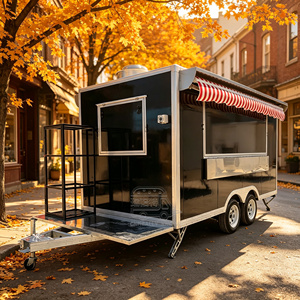 Outdoor Burrito Food <b>Trailer</b> Food Grade Coffee Food Truck Triple Sink Commercial Kitchen - Product Image 6