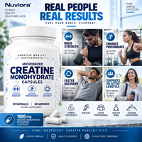 Capsules de créatine monohydrate micronisée en vrac, directement de l'usine OEM, pour hommes et femmes, 60 unités, favorise les performances et la récupération*HALAL