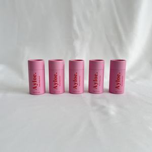 Empaque de Tubo de Papel para Bálsamo Labial y Lápiz Labial Cosmético, Personalizable, Hecho a Mano, Ecológico, Degradable, Libre de Plástico, con Impresión Evanescente - Product Image 1