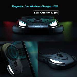 Cargador Inalámbrico Magnético para Auto de 15W, Soporte para Teléfono de Doble Uso para Rejilla de Ventilación, Compatible con Teléfonos IOS Serie 12/13 - Product Image 3