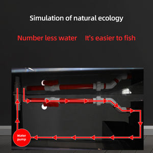 <span class=keywords><strong>Aquarium</strong></span> Relaxlines de Bureau 140-160L en Verre Cristal Blanc Ouvert pour Aménagement Paysager, Élevage et Observation avec Système de Filtration - Product Image 3