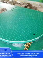 Grille en plastique renforcé de fibres de verre antidérapante à motif diamant pour tranchées de câbles, drainage, stockage et toilettes