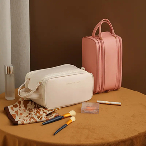 <span class=keywords><strong>Sac</strong></span> de maquillage de voyage <span class=keywords><strong>multi</strong></span>-compartiments Ginzeal en PU, grande capacité, portable, imperméable, <span class=keywords><strong>sac</strong></span> de rangement pour cosmétiques - Product Image 1