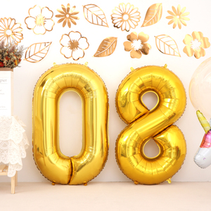 Palloncini Gonfiabili in Foil di Alta Qualità, Numeri da 0 a 9, 40 Pollici, Colorati, per Feste - Product Image 4