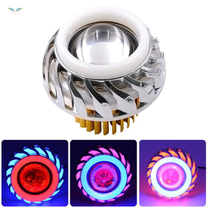 Faro delantero para motocicleta Halo Angel Devil Eye, luz LED antiniebla, accesorios para <span class=keywords><strong>Moto</strong></span>, 12V-85V, gran oferta - Product Image 3