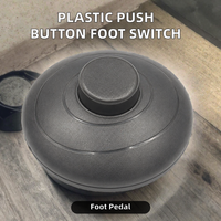 Interrupteur à bouton-poussoir électrique en plastique / Pédale électrique pour lampe sur pied 250V 1NO1NC 2A avec câble de branchement CA