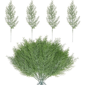 Branche de pin artificielle verte de 35 cm, haute simulation, pour décoration intérieure de Noël, fleur décorative, accessoires de photographie - Product Image 1