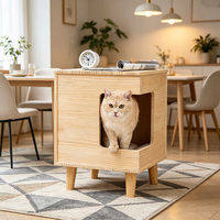Table de chevet personnalisable de haute qualité, armoire de rangement moderne en bois, table d'appoint pour canapé, maison pour chat et chien, abri