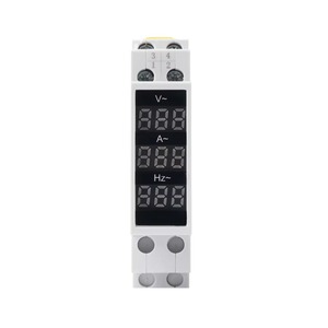 Dispositivo de medidor de voltaje de corriente <span class=keywords><strong>Hertz</strong></span> Estabilizador de salida AC 80-500V 100A Hz Medidor de energía montado en riel DIN Pantalla digital - Product Image 1
