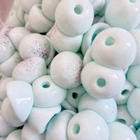 Conteneur vide de 5,5 cm pour jouet anti-stress à presser, en forme de coquille de pain gonflable DIY, avec couvercle