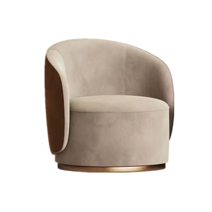 Sillón convertible moderno nórdico de lujo individual con acento giratorio <span class=keywords><strong>y</strong></span> tela Boucle para salones <span class=keywords><strong>y</strong></span> salas de estar de Hotel - Product Image 1
