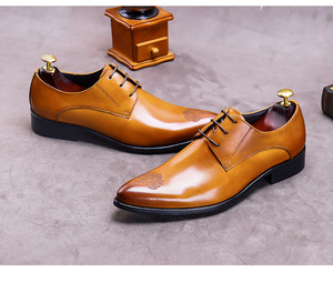Zapatos Oxford de Cordones Formales y Casuales para Hombre, de Alta Calidad y Más Vendidos, con Parte Superior de Cuero Genuino, Color Verde Perenne - Product Image 5