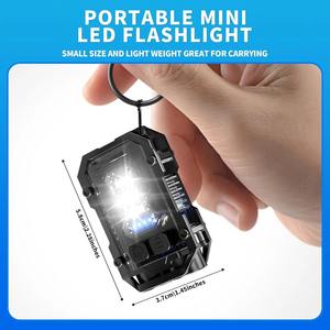 Potente Linterna de Bolsillo Magnética, Súper Brillante, LED Multifuncional, Linterna COB LED EDC, Mini Linterna de Llavero - Product Image 4