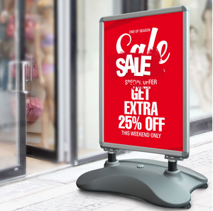 แท่นวางป้ายโฆษณา A0/A1/B1กันน้ำสำหรับวางโชว์ป้ายน้ำขอบล้อและกรอบสแน็ป - Product Image 6