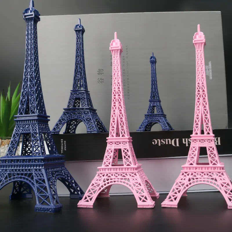 Design gratuito personalizzato francia Souvenir turistico artigianato in metallo 3D torre Eiffel modello ornamento regalo