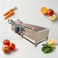 Jinglong JL-bubble reinigingsmachine - 3m multifunctioneel automatisch fruit- en groentewas- en reinigingssysteem 380V PLC-gestuurd