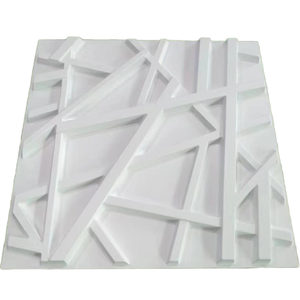 Panneau mural moderne en <span class=keywords><strong>PVC</strong></span> texturé 3D 50X50 cm Carreaux muraux 3D pour l'intérieur Résistant à l'humidité 50X50 cm Papier peint <span class=keywords><strong>Salle</strong></span> <span class=keywords><strong>de</strong></span> <span class=keywords><strong>bain</strong></span> Ménage - Product Image 3