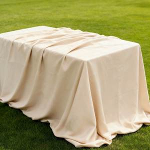 Cotton Solid Color Soft Rustic Frayed Edge Reusable Wedding <b>Party</b> Outdoor Dining Decoration <b>Tablecloth</b> - Product Image 2