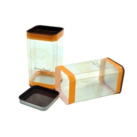 Cylindre en plastique personnalisé boîte transparente tube rond transparent PET emballage en PVC avec couvercle en étain