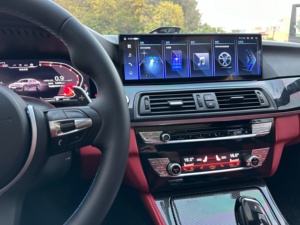 Carte de climatisation pour BMW Série 5 F10 F11 5GT F07 F18 2018 - <span class=keywords><strong>2023</strong></span> AC Panel Air LCD Touch Screen AI Voice - Product Image 2