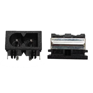 Fabrieksprijs Iec C8 Pcb Industriële Connector Stekker Mannelijke Aansluiting 2.5a 250V Voor Adapter Voeding