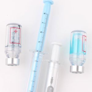 Wholesale Plastic Color Syringe Model 0.38MM Black Ink <b>Neutral</b> Pen for Student Stationery Doctor Nurse - Product Image 4