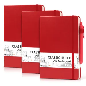 Carnet <span class=keywords><strong>de</strong></span> bureau A5 personnalisé avec logo, 120 g/m², ligné, en cuir PU, 128 pages, reliure à spirale, 21x13 cm, journal <span class=keywords><strong>de</strong></span> travail, cadeau - Product Image 1