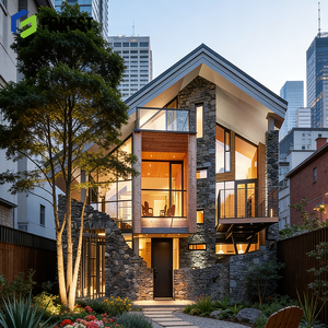 Villa préfabriquée en structure légère en acier pour salle d'exposition automobile et entrepôt de vêtements - Product Image 1