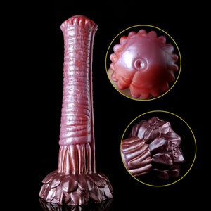 YOCY 10.6in Horse <b>Dildo</b> Fantasy Long Silicone G-Spot <b>Dildo</b> Flower Head With Suction Cup Anal Plug Sex Toy for Men Masturbator - Product Image 2