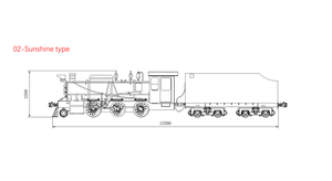 Parcs d'attractions avec locomotives à vapeur rétro, jauge de voie personnalisée et ajustement personnalisé des paramètres - Product Image 4