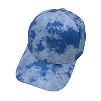 Gorra de Béisbol Estructurada de 5 Paneles con Tela Tie Dye, Logotipo Personalizado OEM, Bordado con Logotipo Impreso, Multicolor, Gorra Moderna y a la Moda, Venta al Por Mayor