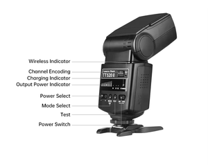 GODOX TT520II ไร้สายทั้งหมดของแท้, ไฟฉาย SPEEDLITE สำหรับ Canon Nikon <span class=keywords><strong>Panasonic</strong></span> Olympus Pentax - Product Image 3
