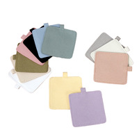 Étui de téléphone portefeuille en microfibre avec technologie d'impression magnétique velours perlé 6x6cm, étui pour cartes de crédit, emballage pour bijoux