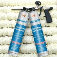 Colle mousse polyuréthane monocomposant MU CHAO A19 750ml pour portes, fenêtres et construction