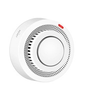 Prix promotionnel Détecteur de fumée intelligent WiFi Tuya avec design en barre, matériau PC, écran TFT pour la sécurité domestique