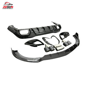 Kit carrosserie personnalisé en fibre de carbone style BS pour <span class=keywords><strong>Mercedes</strong></span> <span class=keywords><strong>AMG</strong></span> GT63 X290 : Lame avant, diffuseur arrière, prises d'air, ailerons latéraux - Product Image 6