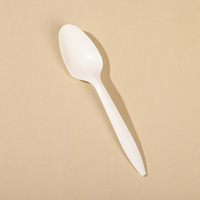 Fourchette jetable biodégradable en amidon de maïs 6 "7" pour dîner