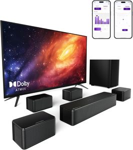 Potente Esperienza Dolby <span class=keywords><strong>Atmos</strong></span> da 460W: <span class=keywords><strong>Soundbar</strong></span> Ultimea 7.1ch con Subwoofer da 6.5\", 4 Altoparlanti Cablati, Sistema Home Theater - Product Image 1