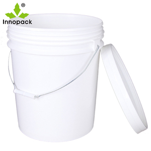 Seau décoratif en plastique de 5 gallons 19L avec poignée en métal pour la maison et le bureau Seaux et barils de stockage - Product Image 3