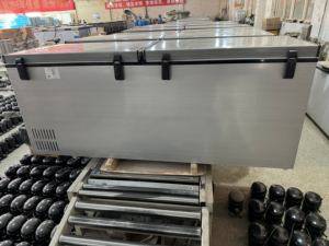 <span class=keywords><strong>Congélateur</strong></span> horizontal commercial à double porte, plusieurs tailles, pour restaurant, supermarché, conservation des aliments congelés - Product Image 5