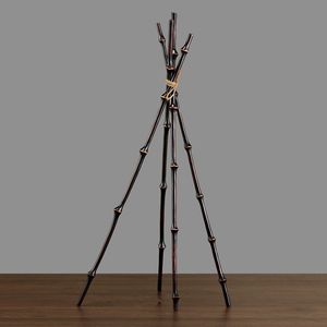 Qiong Bamboo Lacquered Bamboo Pointer Decorative Asian Zen Style Natural Material Vase For Home Interior Design - Product Image 5