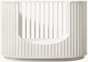 Cama Infantil Moderna Nórdica Contemporánea BH02, Ovalada y Curva, de Madera Maciza de Fresno Acanalado, para Dormitorio - Product Image 5
